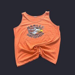 Orange Harley Davidson tank top